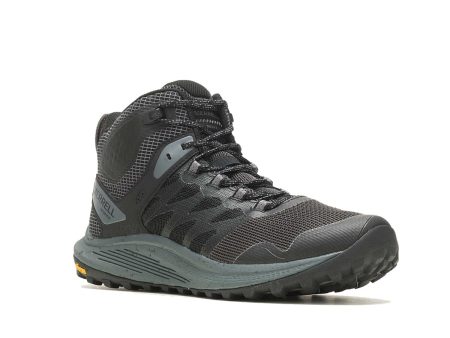 Merrell Men s Nova 3 Mid WATERPROOF Hiking Boots - Black For Sale