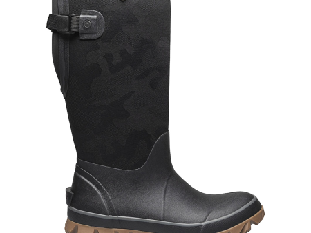 Bogs Whiteout Adjustable Calf Tonal Camo Waterproof Winter Boot (Women) - Black Supply