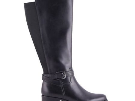 AquaDiva Kerry Wide Calf Tall Boot (Women) - Black Supply