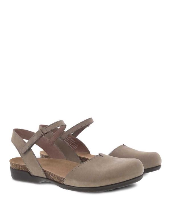 Dansko Women s Rowan Sandal - Taupe Milled Nubuck Hot on Sale