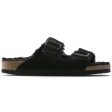 Birkenstock Unisex Arizona Shearling Suede Leather - Black Fashion