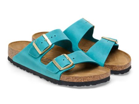 Birkenstock Women s Arizona Sandal - Biscay Bay Oiled Leather Online now