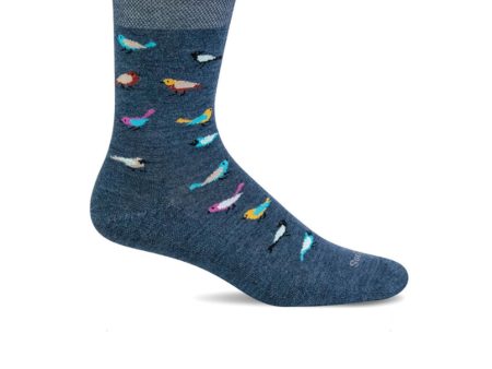 Sockwell Audubon Crew Sock (Women) - Denim For Sale