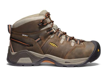 Keen Utility Detroit XT Mid Waterproof Soft Toe Work Boot (Men) - Black Olive Leather Brown Online