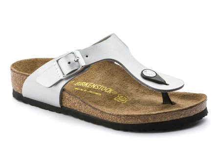 Birkenstock Women s Gizeh Birko-Flor - Silver Online Sale