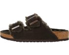 Birkenstock Arizona Shearling in Mocha (regular width) Hot on Sale