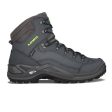 Lowa Renegade GTX Mid (Men) - Dark Blue Lime For Cheap