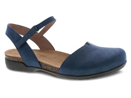 Dansko Women s Rowan Sandal - Navy Milled Nubuck on Sale