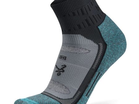 Balega Blister Resist Quarter Sock - Grey Blue Supply