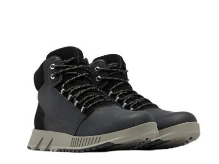 Sorel Men s Mac Hill Lite Mid Waterproof Boot - Black For Cheap