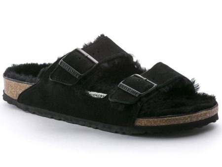 Birkenstock Arizona Shearling in Black Sale