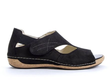 Waldlaufer Bailey 342004 Backstrap Sandal (Women) - Black For Cheap