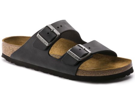 Birkenstock Unisex Arizona Oiled Leather - Black For Cheap