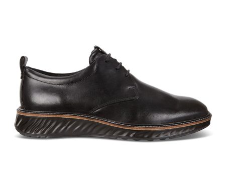 ECCO St 1 Hybrid Plain Toe Oxford (Men) - Black Fashion