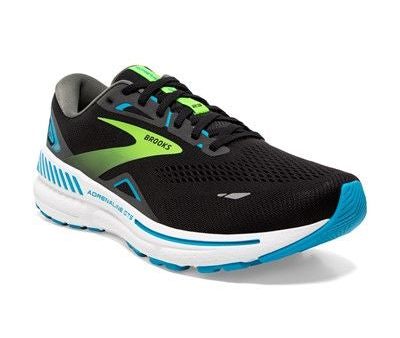 Brooks Men s Adrenaline GTS 23 Sneaker - Black Hawaiian Ocean Green Online Sale