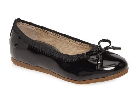 Hushp Puppies Josie Girls Ballet Flat - Black Patent Supply