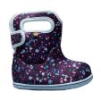 BOGS Kid s Winter Rain Boot - Purple Texture Fashion