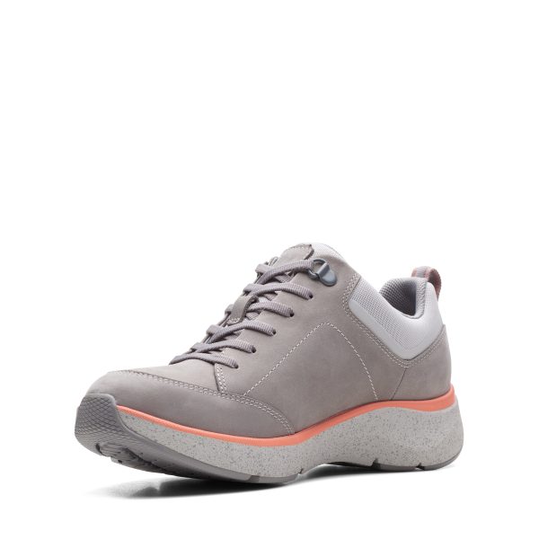 Clarks Women s Wave 2.0 Lace Waterproof - Grey Peach Online Sale