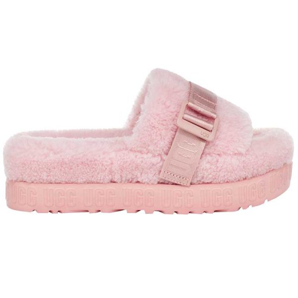 Women s Fluffita Slide - Black, Pink Blossom, Pink Cloud Discount