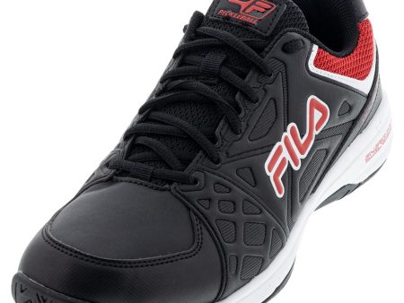 Fila Men s Double Bounce 3 - Black White Red For Discount