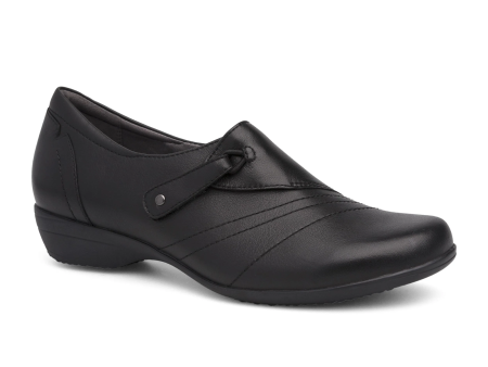 Dansko Franny Slip On (Women) - Black Milled Nappa Online Sale