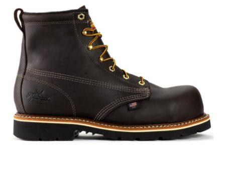 Thorogood Emperor Toe Series 6  Plain Toe Composite Toe Work Boot (Men) - Brown Sale