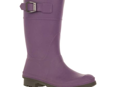 Kamik Kids  Raindrops Waterproof Rain Boots - Eggplant Supply