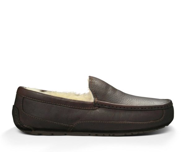 UGG® Men s Ascot Leather Slipper - Dark Spice on Sale