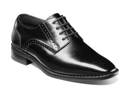 Stacy Adams Boys Kalvin Plain Toe Oxford - Black Fashion