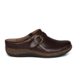 Aetrex Libby Clog (Women) - Brown Leather For Cheap