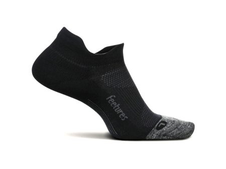 Feetures E50159 Elite Light Cushion No Show Tab Sock (Unisex) - Black Hot on Sale