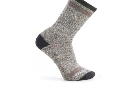 Smartwool Everyday Larimer Crew Sock (Men) - Black Taupe Heather on Sale