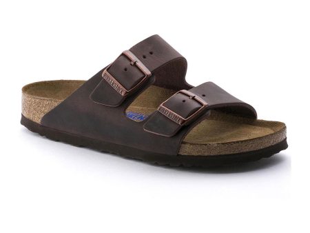 Birkenstock Unisex Arizona Soft Footbed Oiled Leather Sandal - Habana For Discount