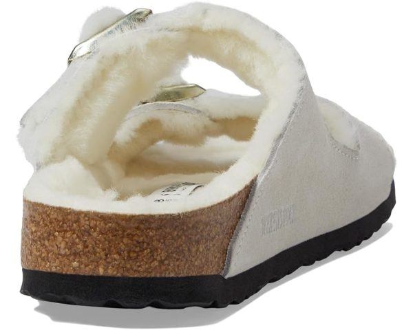 Birkenstock Arizona Shearling in Antique White For Sale