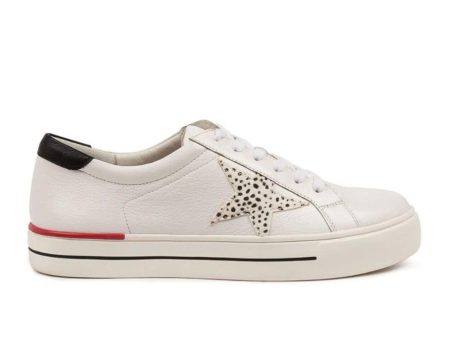 Ziera Alysia Wide Sneaker (Women) - White-Black Online Sale