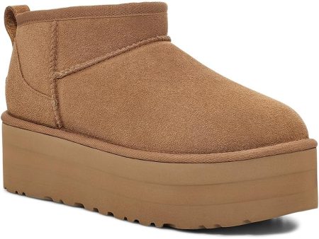 Women s UGG Classic Ultra Mini Platform Boot in Chestnut For Cheap