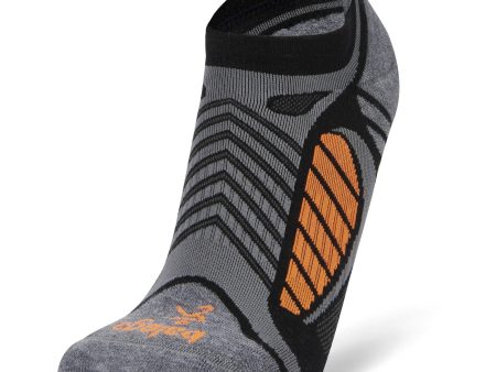 Balega Ultralight No Show Tab - Black Grey Heather Hot on Sale