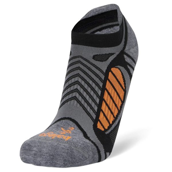 Balega Ultralight No Show Tab - Black Grey Heather Hot on Sale