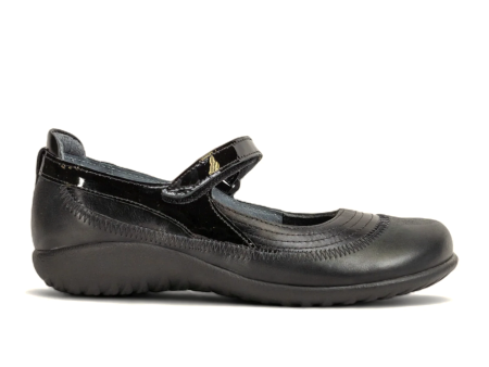 Naot Kirei Mary Jane (Women) - Shiny Black Black Patent Black Madras Sale