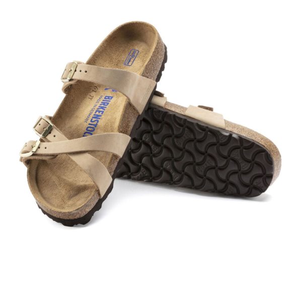 Birkenstock Franca Soft Footbed Slide Sandal (Women) - Sandcastle Nubuck Online