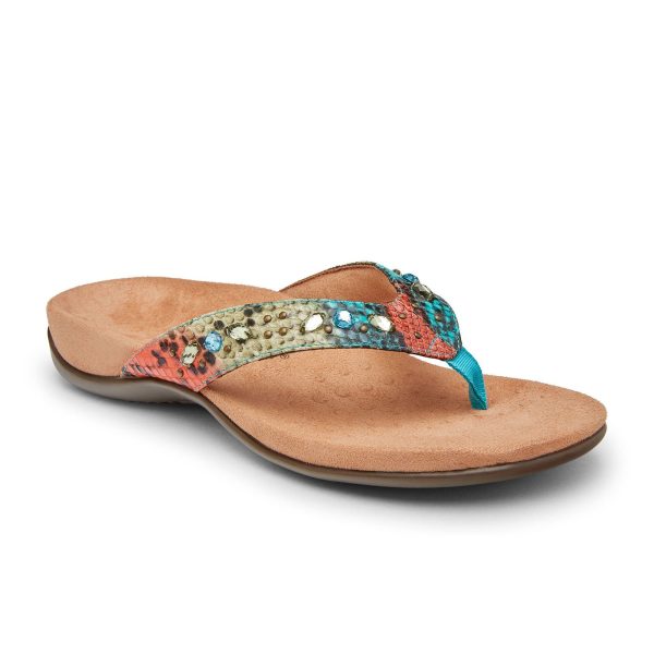 Vionic Lucia Sandal (Women) - Blue Teal Online Hot Sale