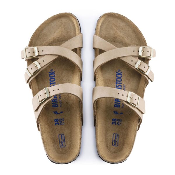 Birkenstock Franca Soft Footbed Slide Sandal (Women) - Sandcastle Nubuck Online