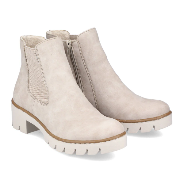 Rieker Prisca X5772-60 Chelsea Boot (Women) - Beige For Cheap