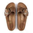 Birkenstock Madrid Big Buckle Narrow Slide Sandal (Women) - Cognac Leather Fashion