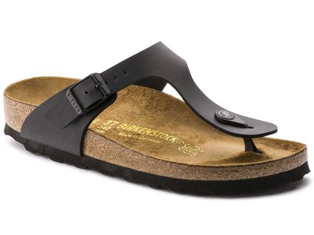 Birkenstock Women s Gizeh Birko-Flor Black Sandal Fashion