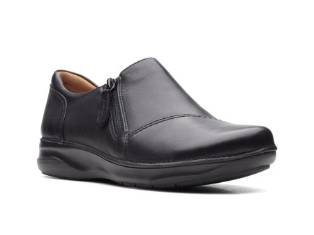 Clarks Women s Appley Leather Zip - Black Supply