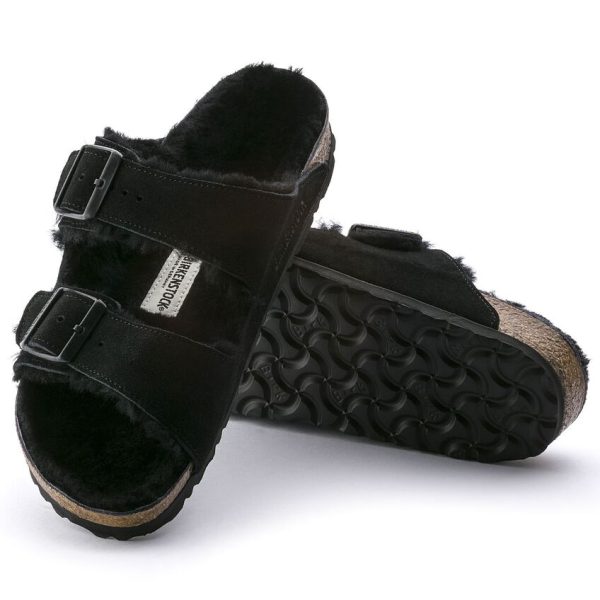 Birkenstock Arizona Shearling in Black Sale