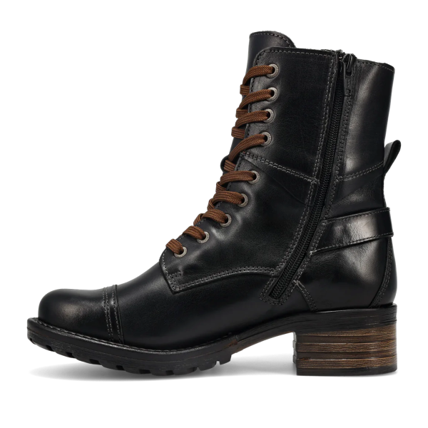 Taos Crave Lace Up Mid Boot (Women) - Classic Black Hot on Sale