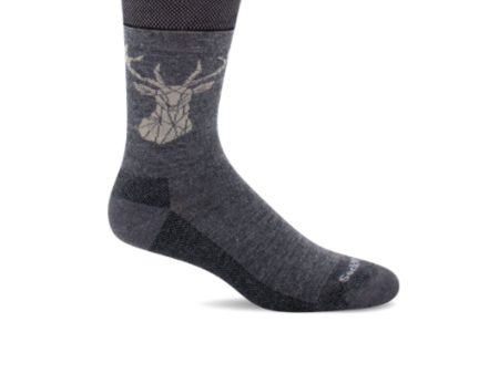 Sockwell Tenderfoot Crew Sock (Men) - Charcoal Cheap