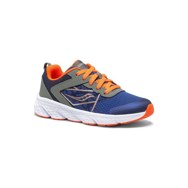 Wind Olive Navy Orange Sneaker - Kid s Hot on Sale